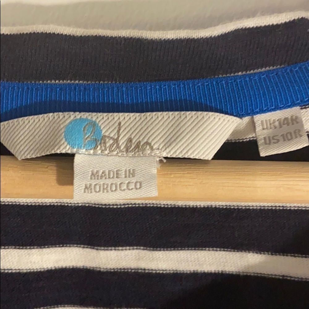Boden Emily Striped Dress with Ruffle Hem - Picture 4 of 9